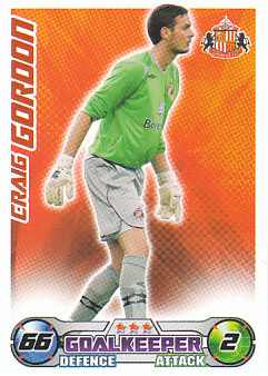 Craig Gordon Sunderland 2008/09 Topps Match Attax #271